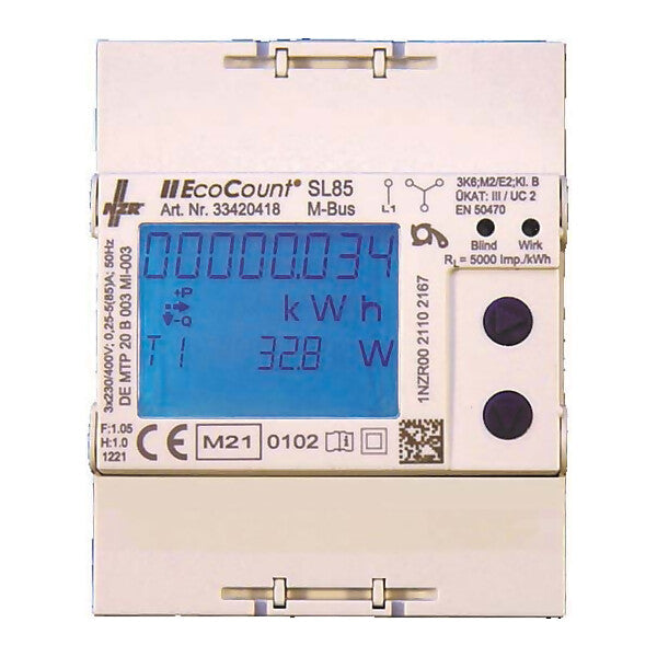 NZR Elektr.Hutschienenzähler 5//1AM-Bus,LiefBezug EcoCount SL#43420405